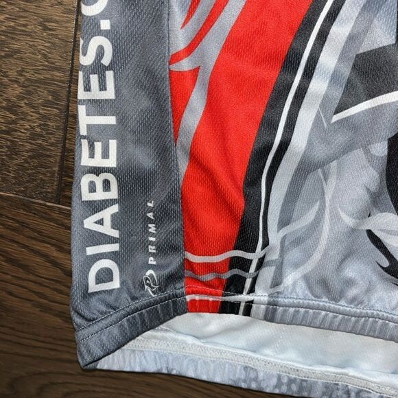 Cycling Jersey Mens modern splash Tour de Cure Stop Diabetes shirt M 3 comp - Picture 3 of 4